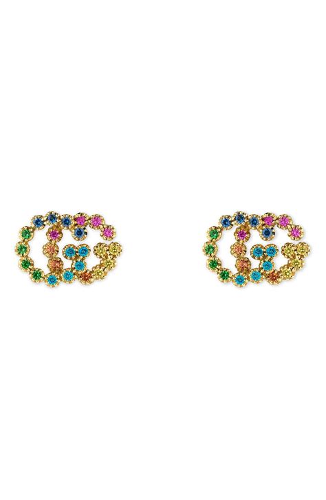 gucci studs earrings|Gucci multi stone earrings.